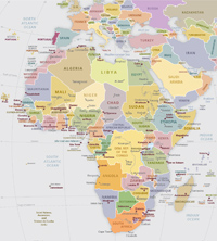 Africa map political