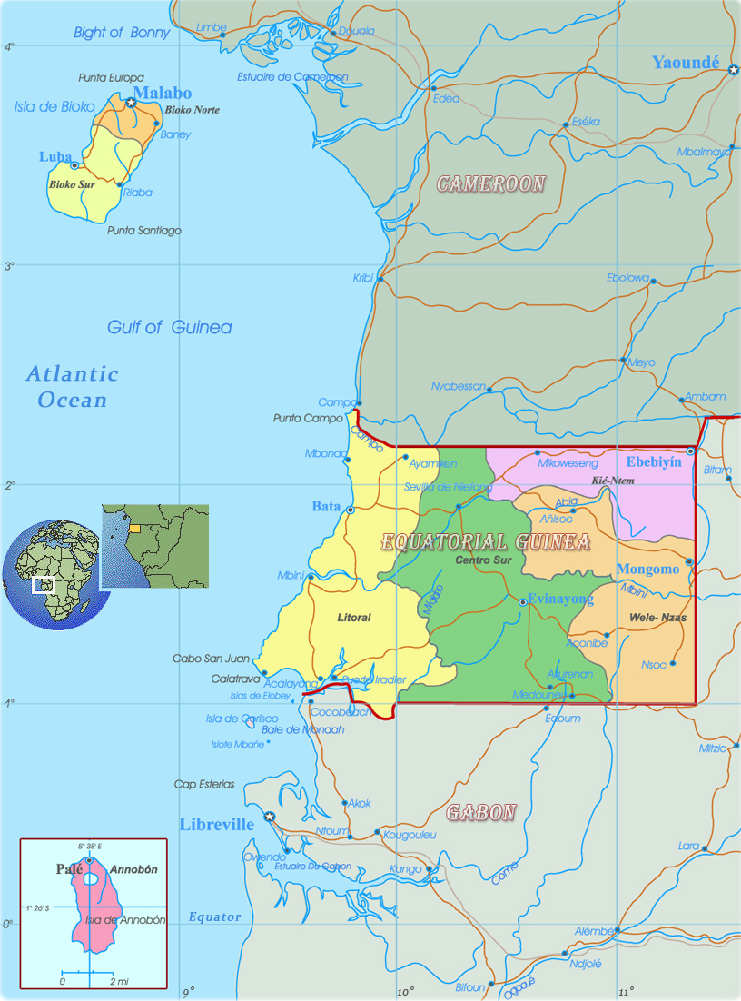 Equatorial Guinea map