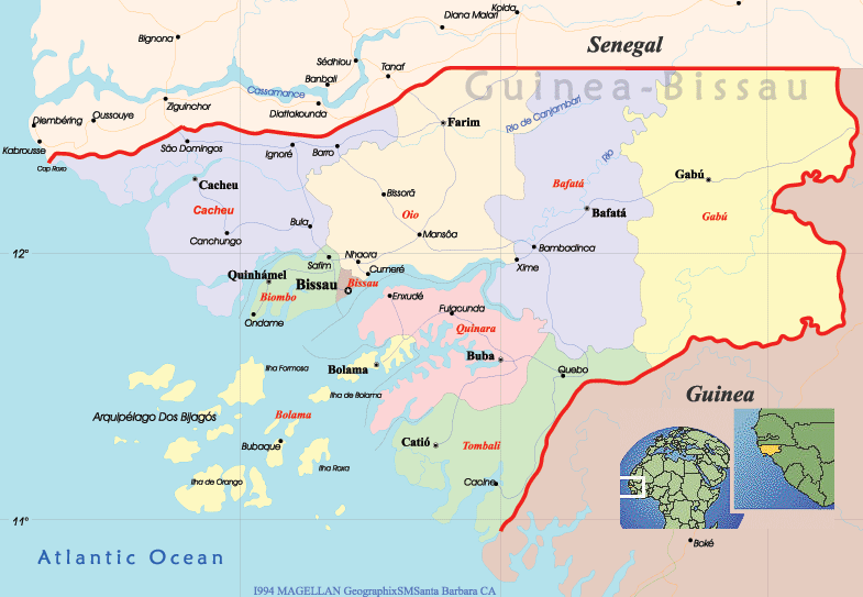 Guinea Bissau Map