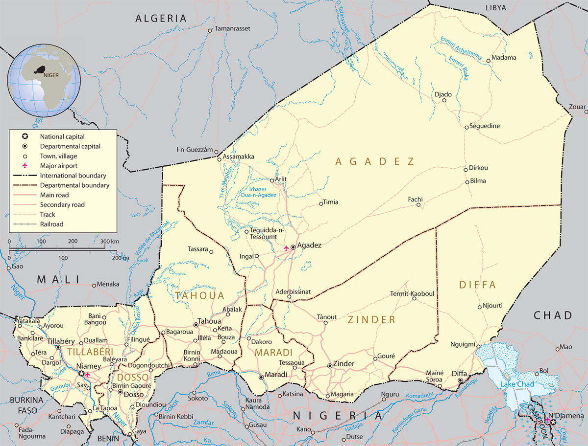 Map Niger