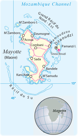 Mayotte Map