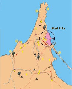 Melilla map