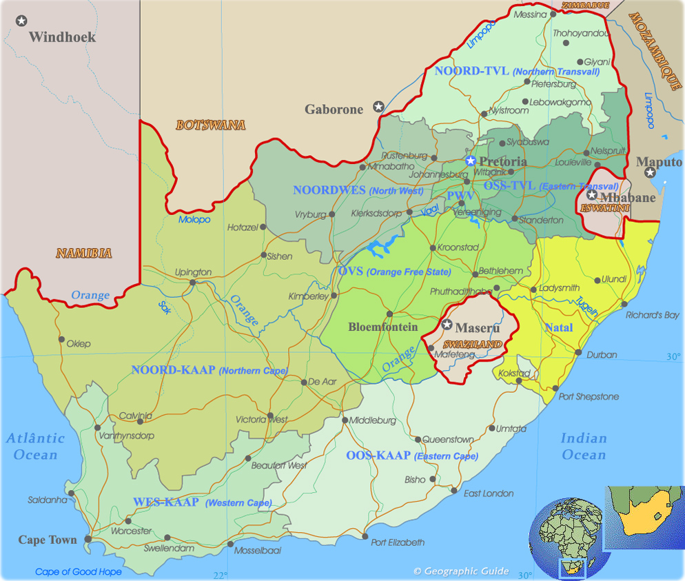 South Africa Map