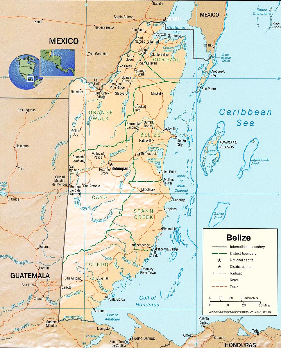 Belize map
