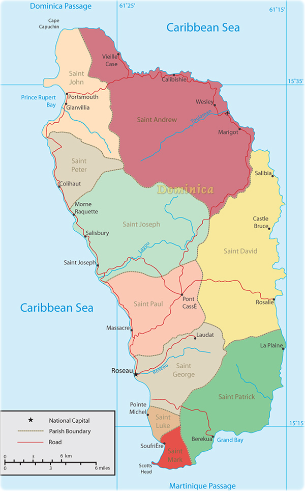 Map Dominica