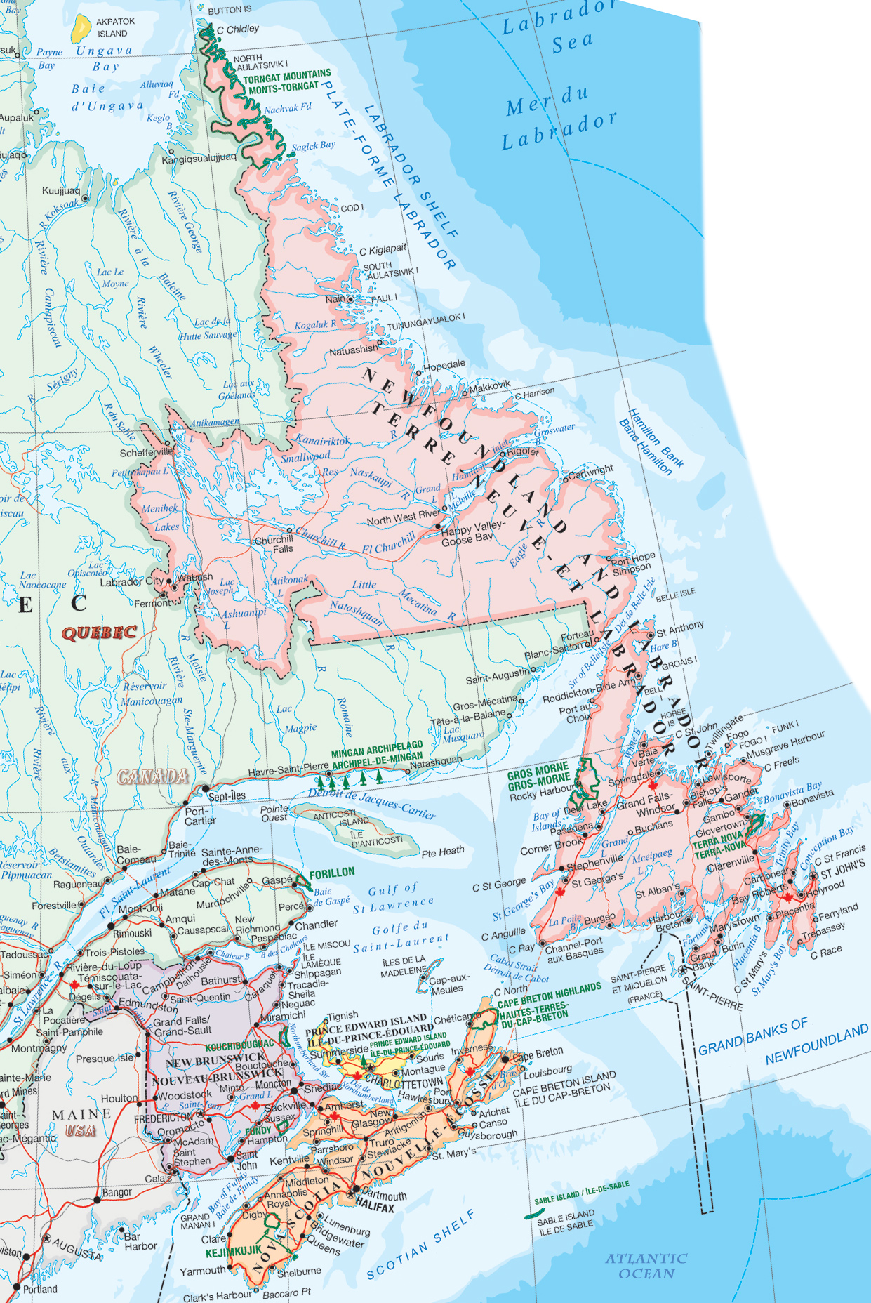 Nova Scotia map