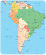 South America political map