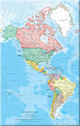 Map American Continent