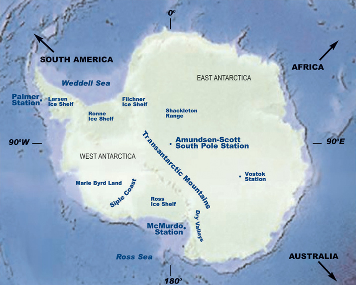 Map Antarctica